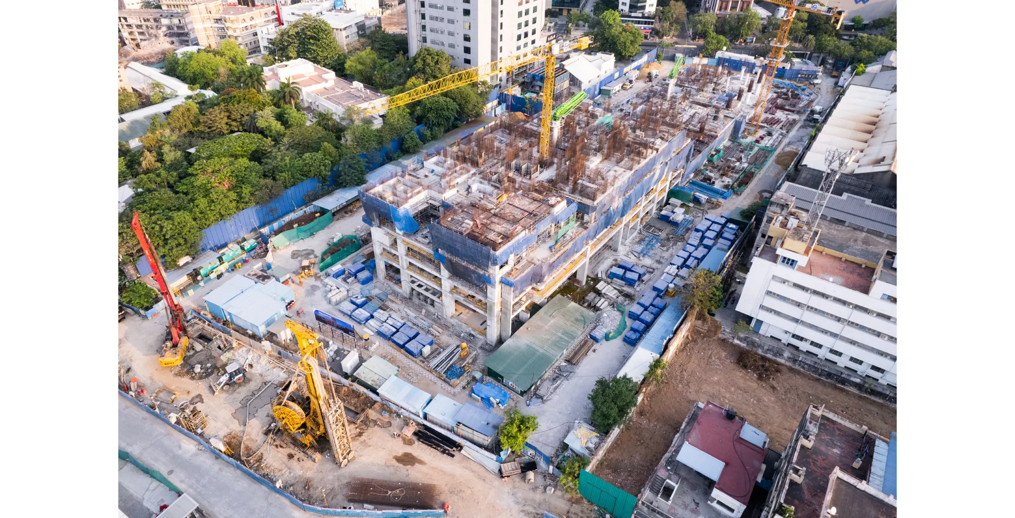 Brigade Icon Residential : Elevation View  ( Level 4 Slab work in Progress )