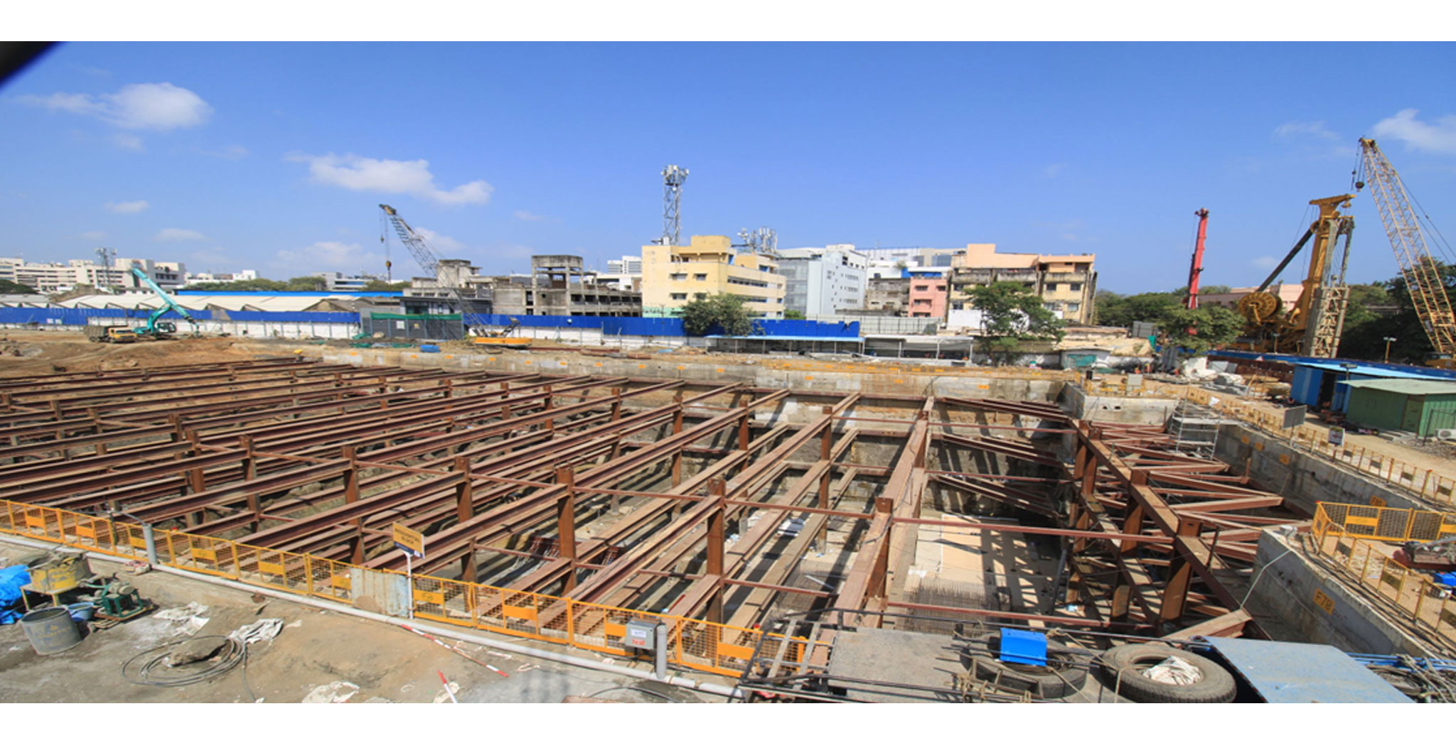 Brigade Icon Residential : Diaphragm/ Retaining wall – completed, Excavation – 90% completed - February 2025 