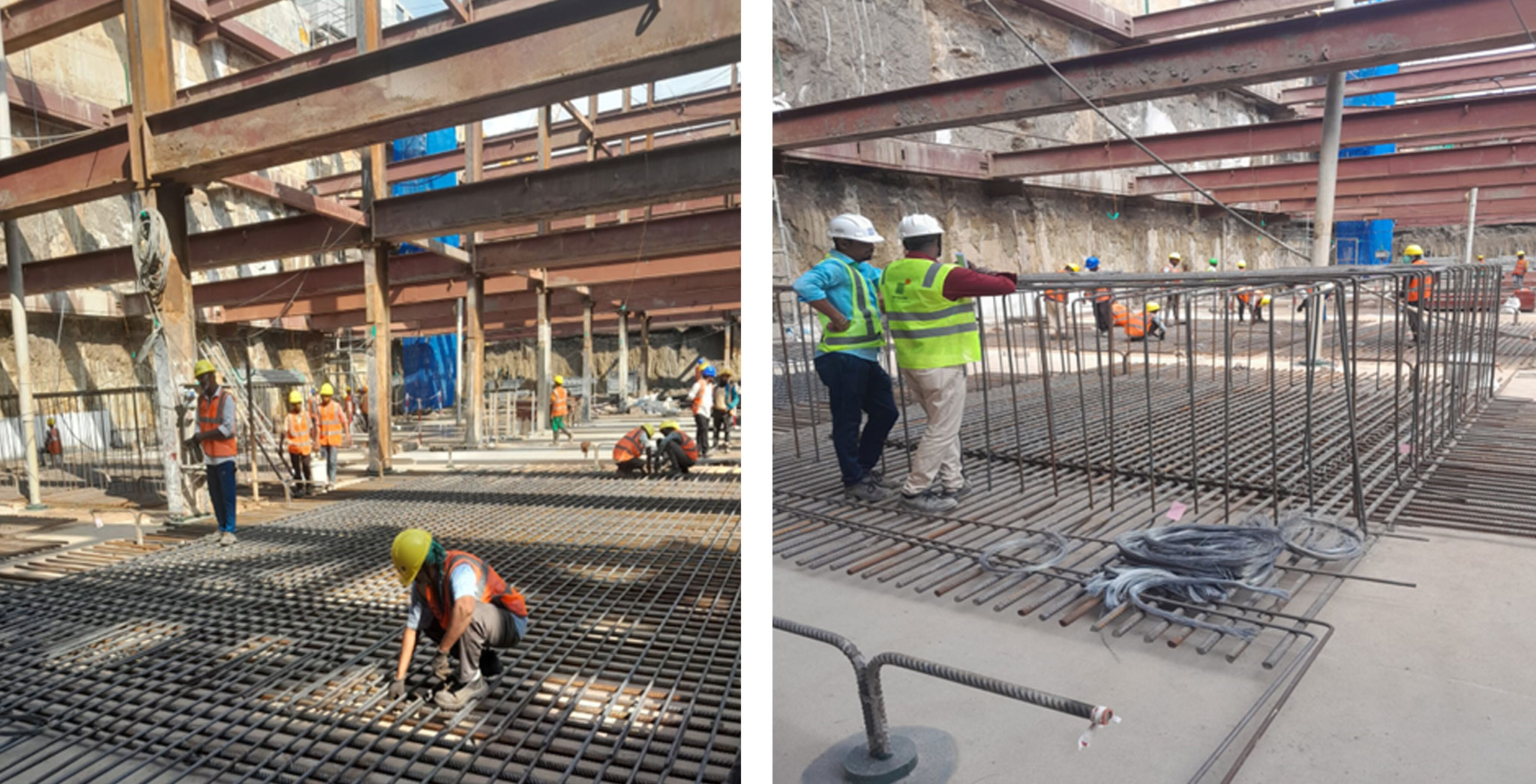 Brigade Icon Residential : Diaphragm/ Retaining wall – completed, Excavation 90% completed & Footing work in progress - February 2025 