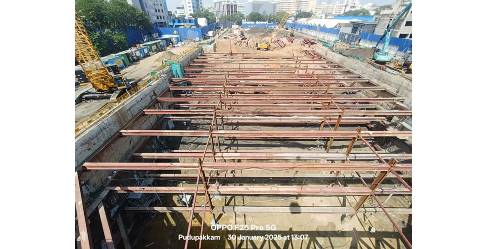 Brigade Icon Residential : Diaphragm/ Retaining wall – completed, Excavation – 65% completed - January 2025 