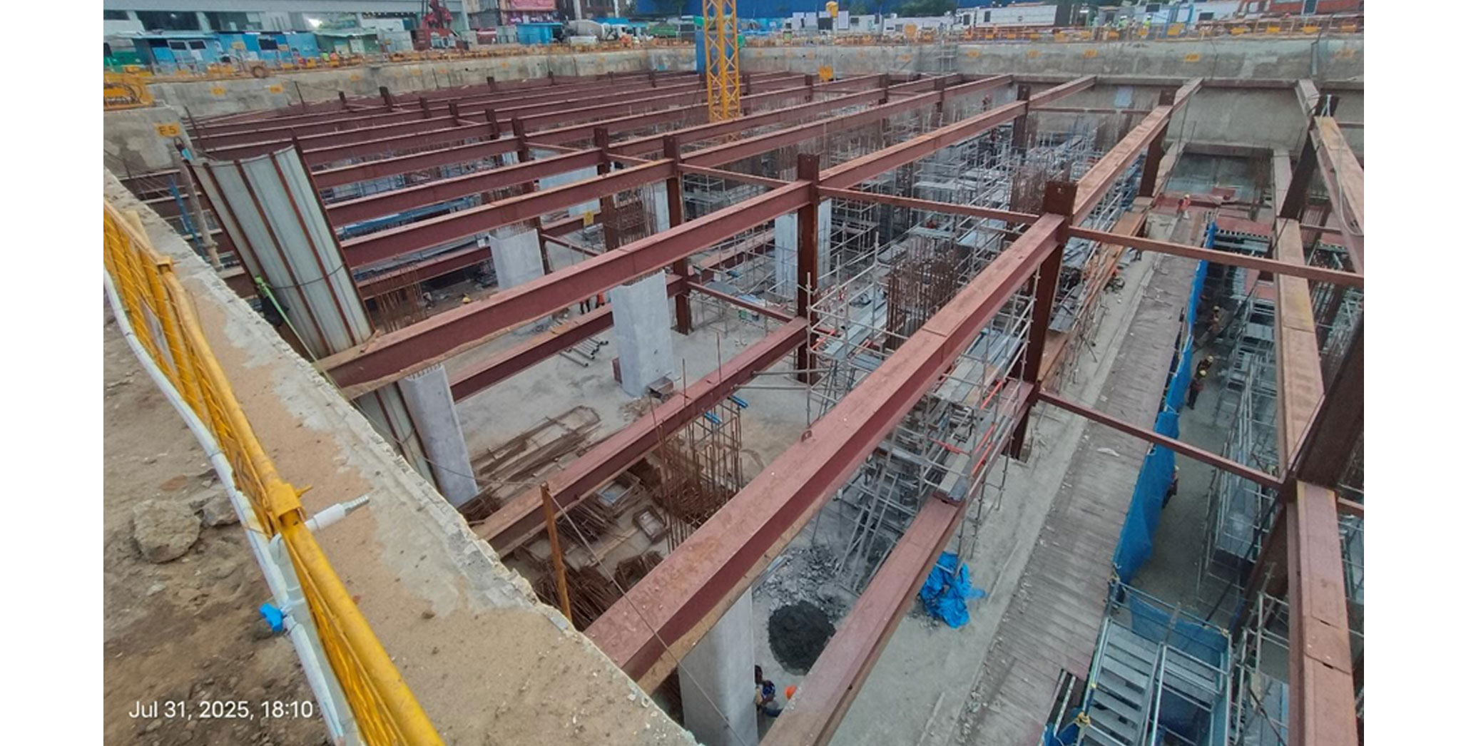 Brigade Icon Residential : Basement 2 / Pour 2 Column & Shear Wall Reinforcement - July 2025