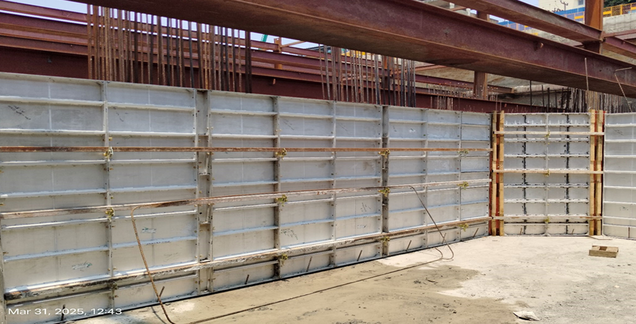 Brigade Icon Residential : Raft shuttering progress Actual Photo - March 2025