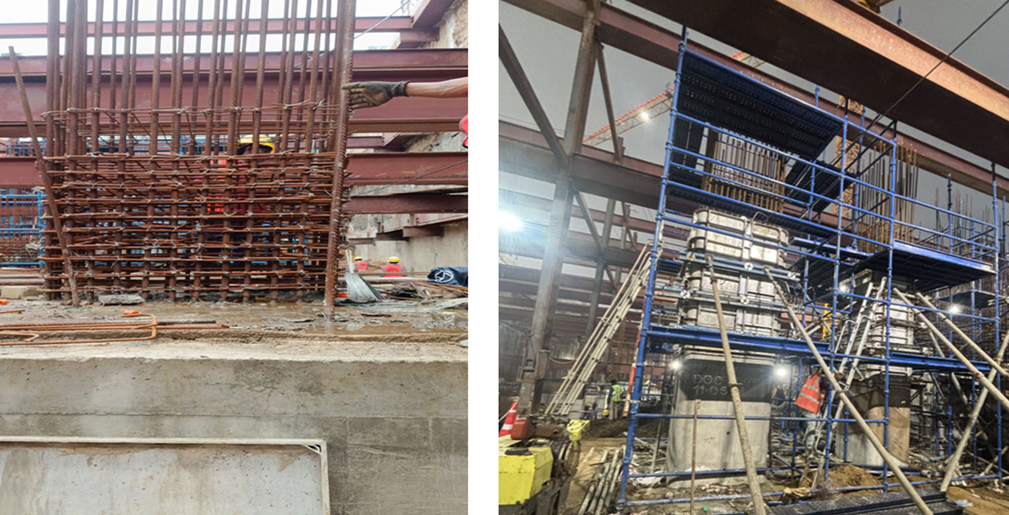 Brigade Icon Residential : Column Reinforcement and Column Concrete Works - May 2025